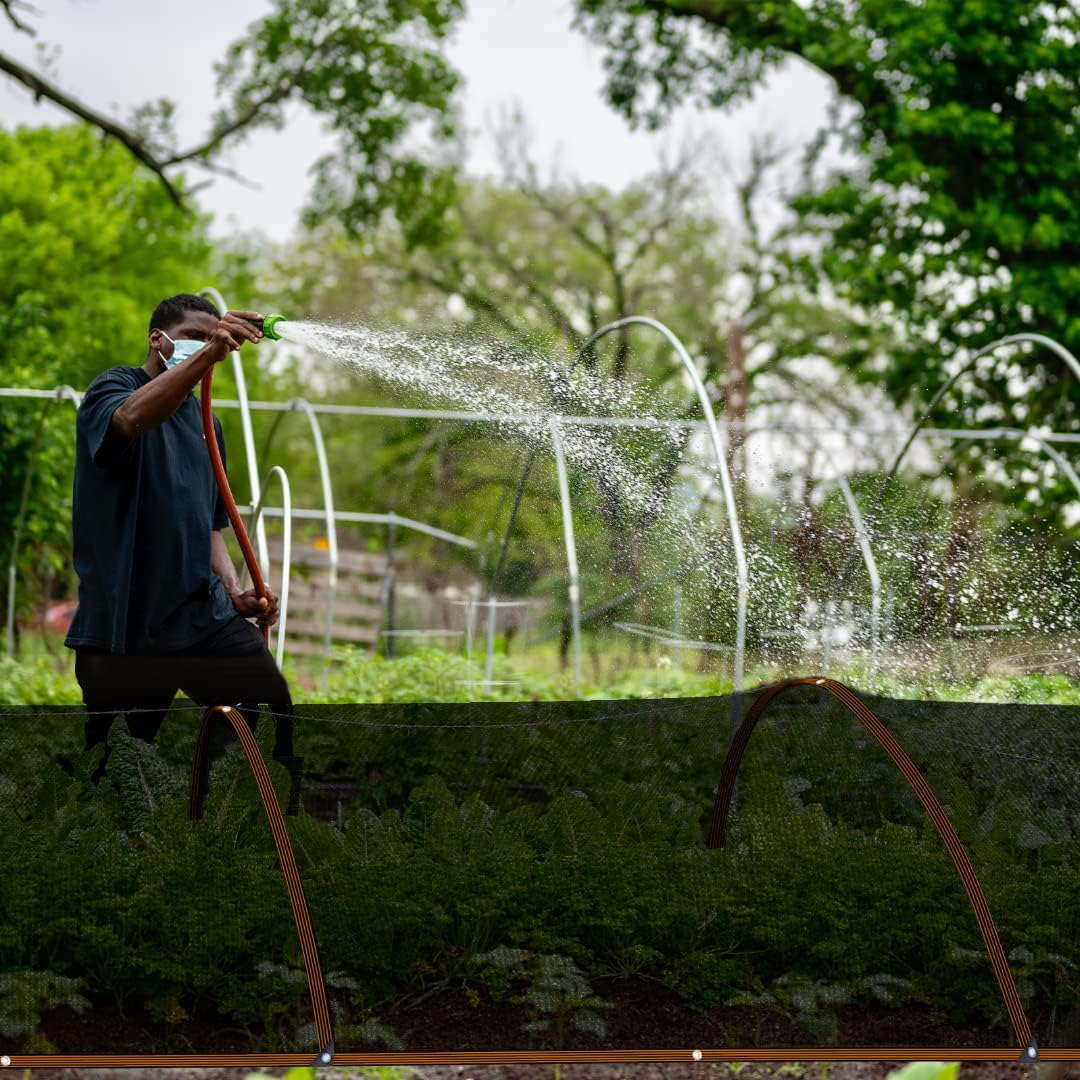QLOFEI 60-70% Shade Cloth with Grommets, Sunblock Shade Sail Mesh Tarp for Plant Greenhouse, Easy to Hang Shade Cloth for Patio Kennel Chicken Coop Lawn Garden Shade Neting Cover, 10x15 FT