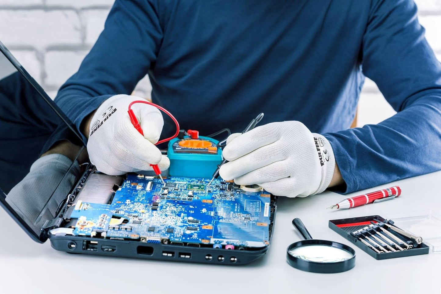 Safety Work Gloves PU Coated-12 Pairs,White Seamless Knit Glove with Polyurethane Coated Smooth Grip on Palm & Fingers, for Men and Women, Ideal for General Duty Work (X-Large)