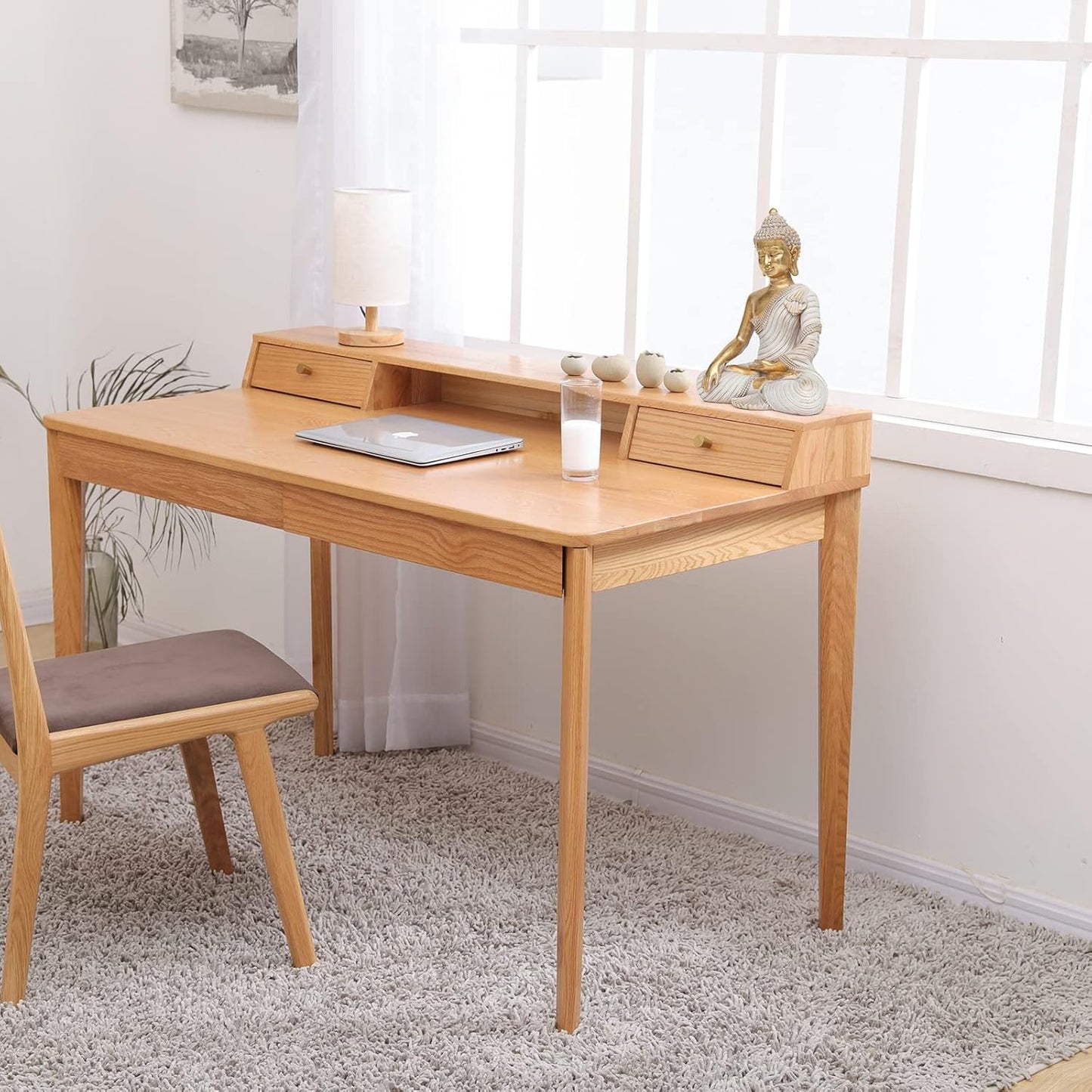 Gold Buddha Statue 10.2'' - Large Indoor Buddha for Home Decor, Zen, Living Room & Meditation