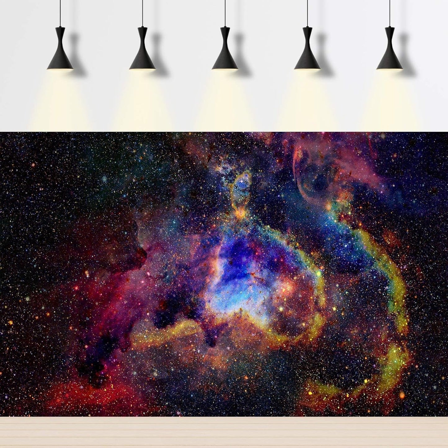 Outer Space Aquarium Background Fantasy Alien Planet Nebula and Galaxies Terrarium Background Stars Nebula Atmosphere Fish Tank Background Outer Space Reptile Tank Background 24x16in