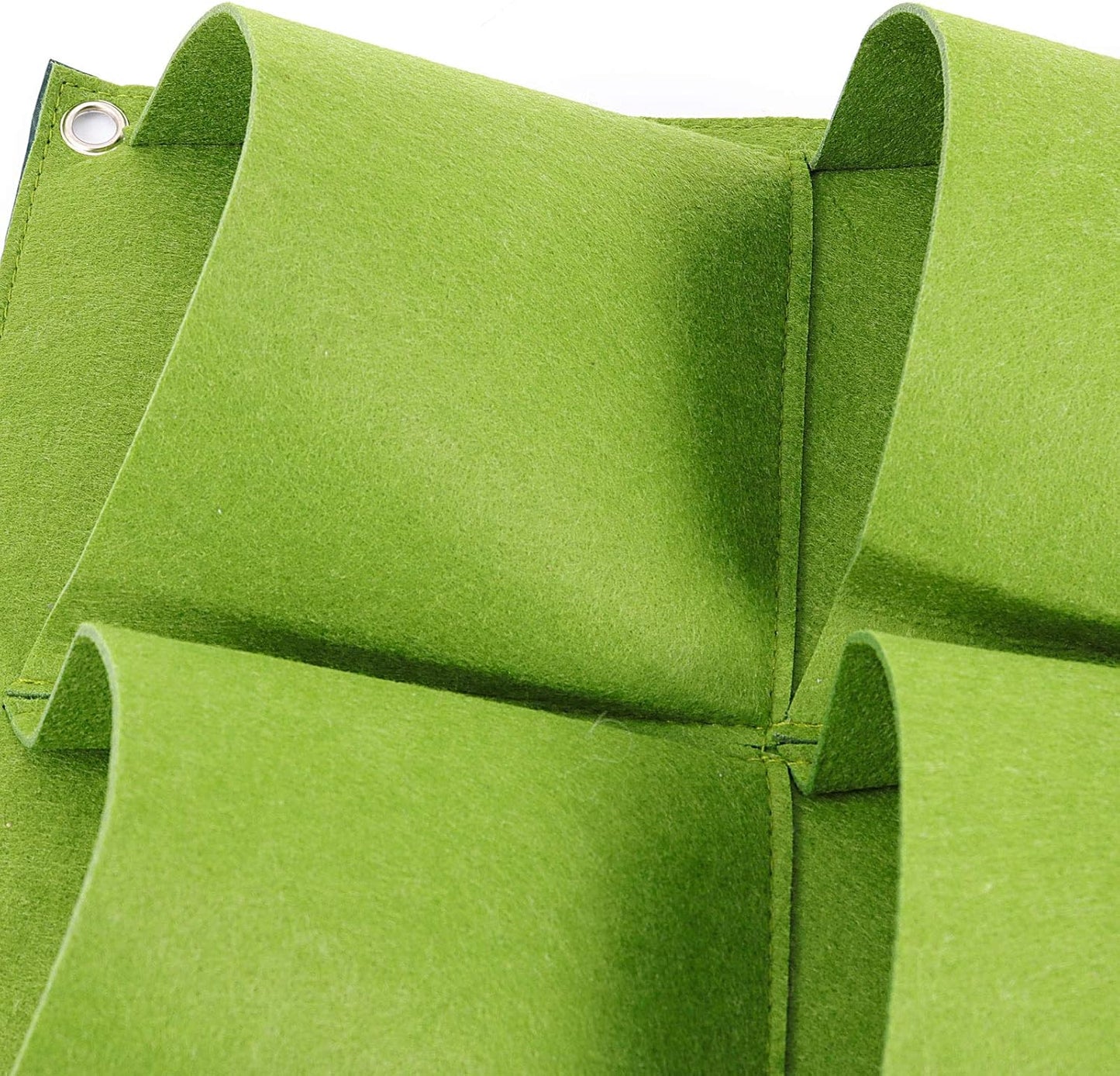 ZOENHOU 2 Pack Total 36 Roomy Pockets Green Vertical Garden Planter, Wall-Hanging Flower Pot Bags, Felt Wall Mount Balcony Planter Pouch for Herbs, Succulent, Flowers and Vegetables