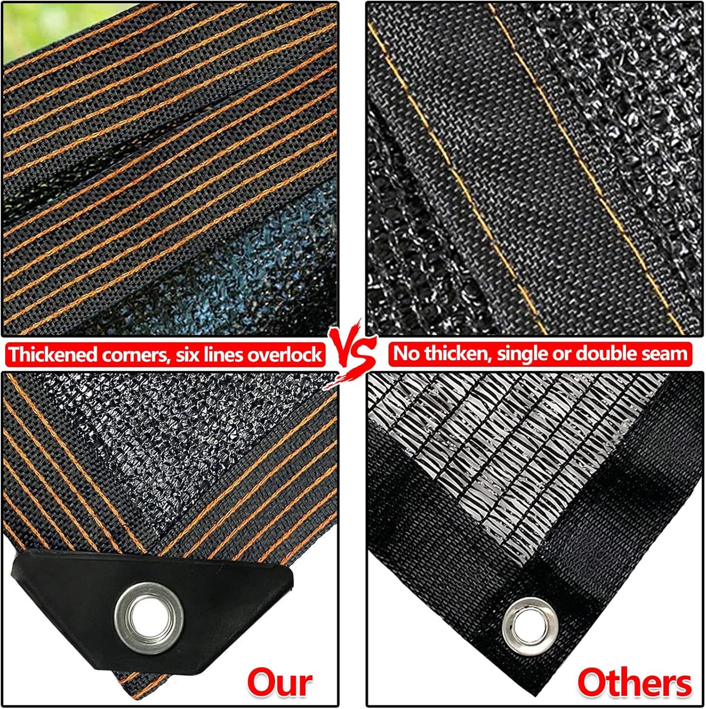 QLOFEI Shade Cloth for Patio, 80-90% Sunblock Sails for Garden Pergola Outdoor, Sun Shade Cloth with Grommets for Kennel Chicken Coop Lawn Easier to Hang Neting Cover, 24x30 FT