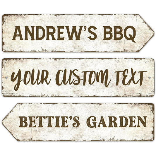 Rustic Custom Sign, Personalized Metal Signs, Gift for Him Men Dad, Man Cave, Indoor and Outdoor Use, 6x24 Inches, ACM, Fade Resistant, Made in The USA