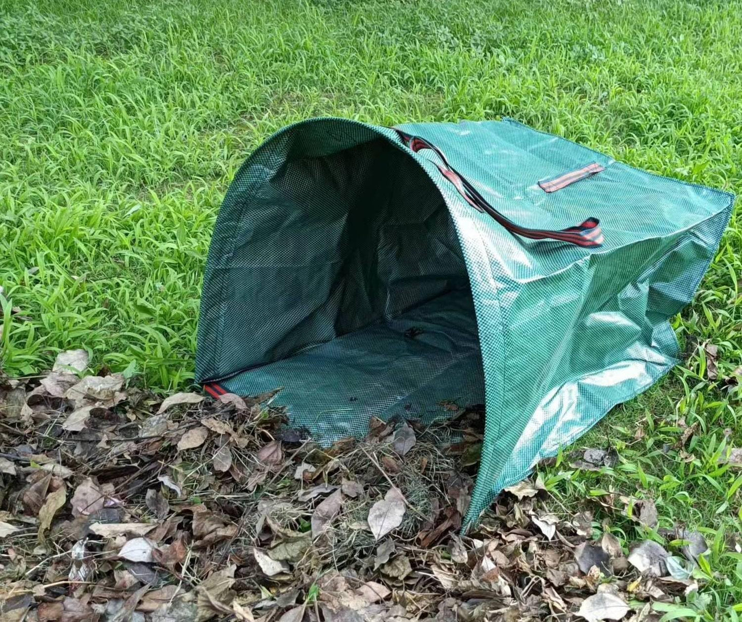 2-Pack Yard Waste Bags，Large Yard Dustpan-Type Garden Bag for Collecting Leaves，Reuseable Heavy Duty lawn and leaf bags，Garden Waste Container for Clean Up Outdoor Debris Leaves Grass Clippings