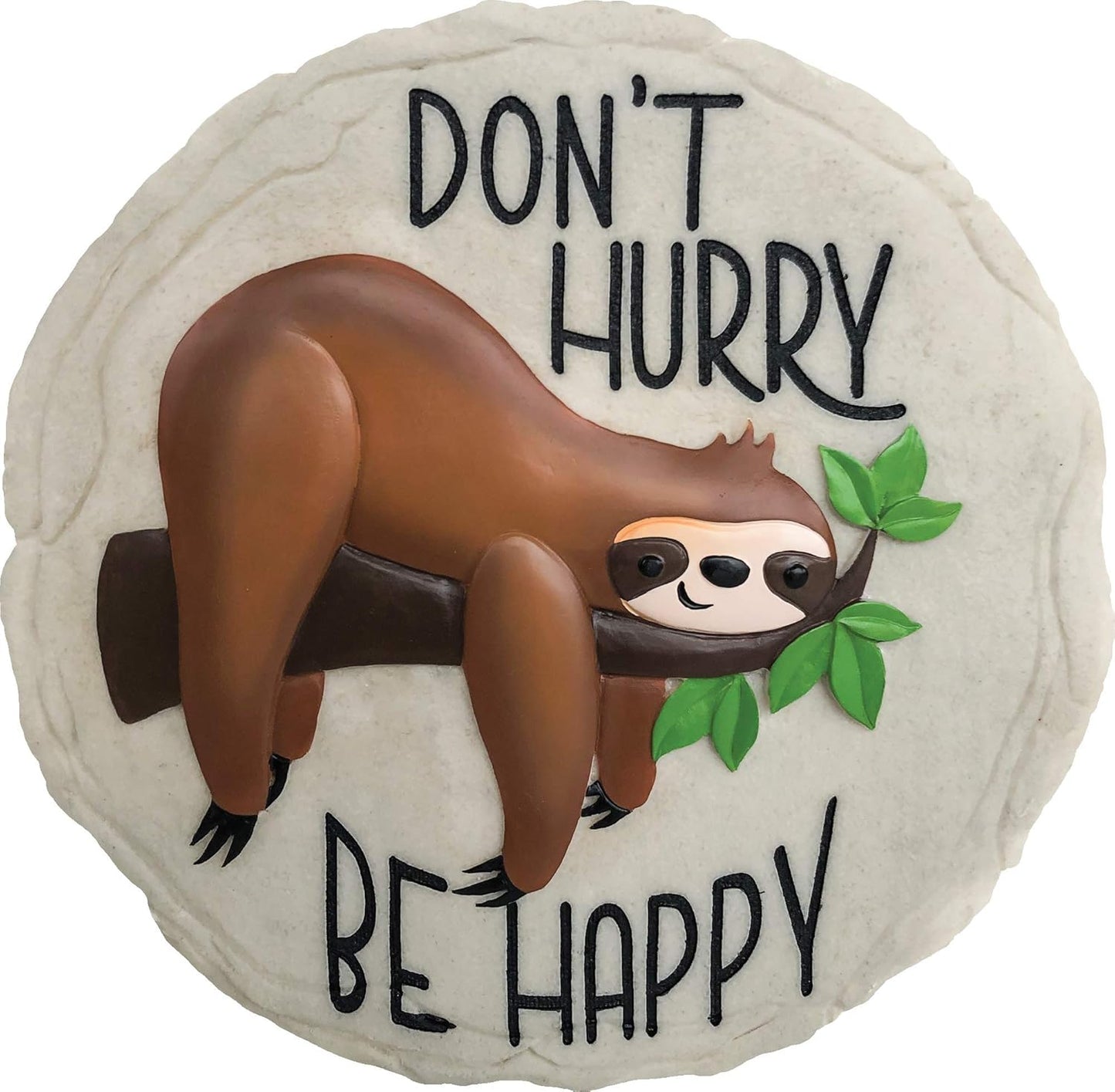 Spoontiques - Garden Décor -Sloth Stepping Stone - Decorative Stone for Garden