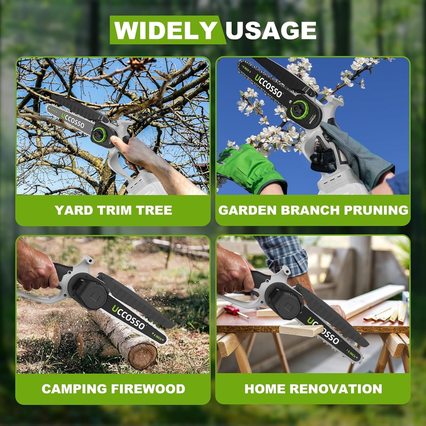 Mini Chainsaw Cordless, Electric ChainSaw for Makit a 18V Battery, 6 Inch Handheld Small Pruning Chain saw, Portable Chainsaw For Tree Trimming, Wood Cutting, DIY Gift, Women(Battery Not Included)