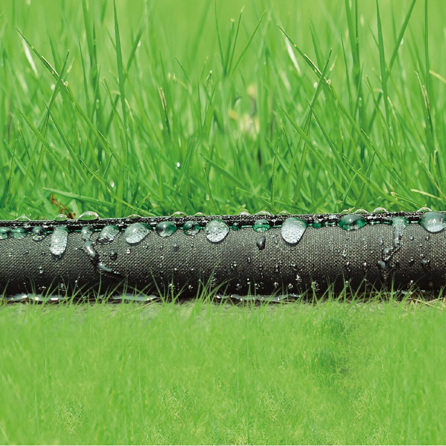 Hourleey Flat Soaker Hose 200 FT for Garden, 200' (50FT x 4) Linkable Consistent Drip Irrigation Hose, Leak-free Dual-layer Design Saving 80% Water Garden System Water Hose with Holes