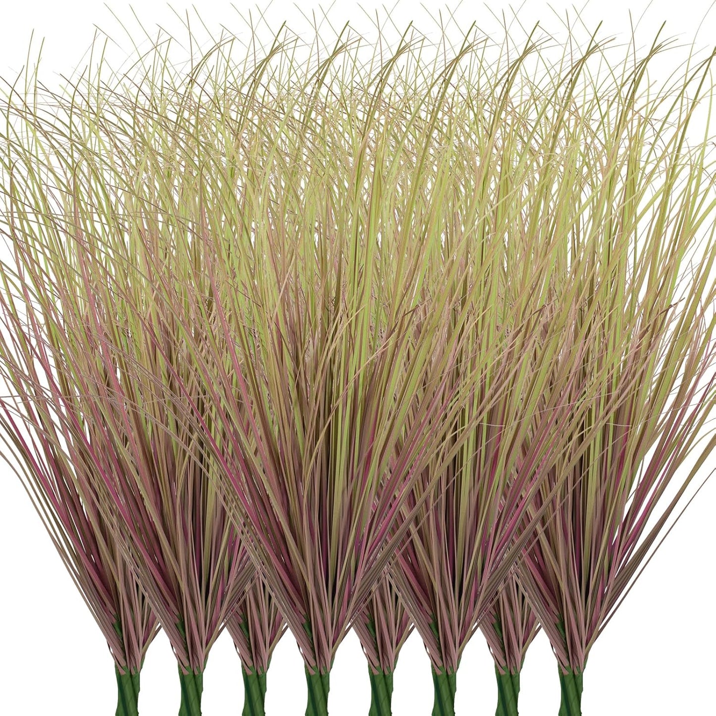 24Pcs Artificial Grass Plants, Faux Shrubs Wheat Grass, Artificial Tall Grass Fake Plants for Outdoor Decor,Artificial Greenery Stems Weed for Room Indoor Home Decor（Light Purple）