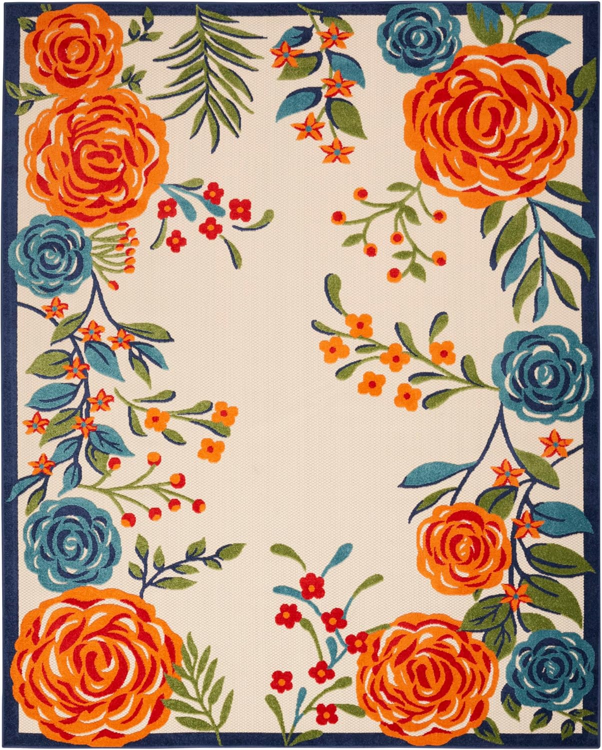 Nourison Home Aloha 72x108 Contemporary Fabric Rug in Multi-Color