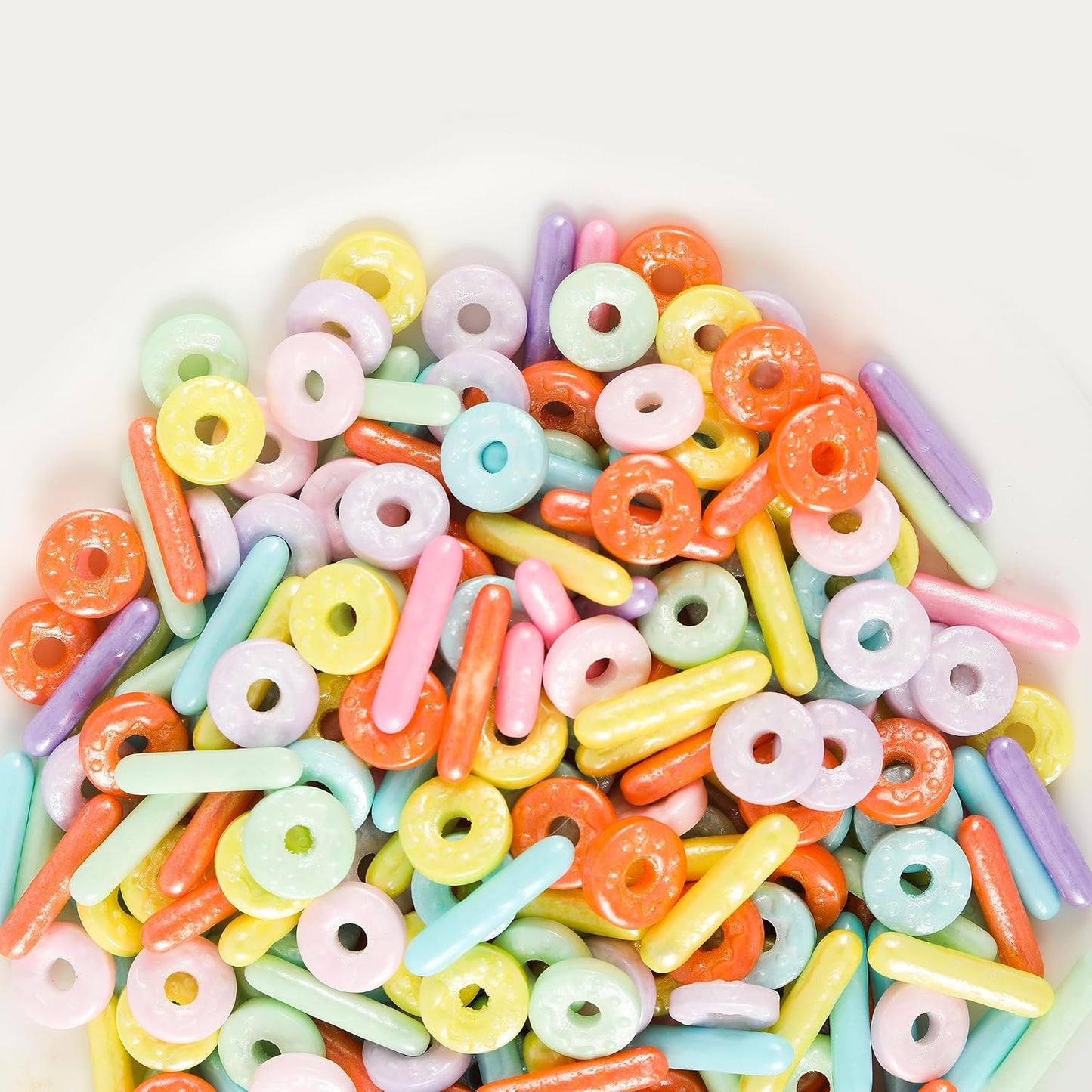 Kasvan Donut Sugar Sprinkles - Edible Candy Pearls 130g/4.58 Oz, Mix Size, Baking Cake Decorations, Ice Cream Toppings and Cookie Decorating, Wedding Party Chirstmas Supplies