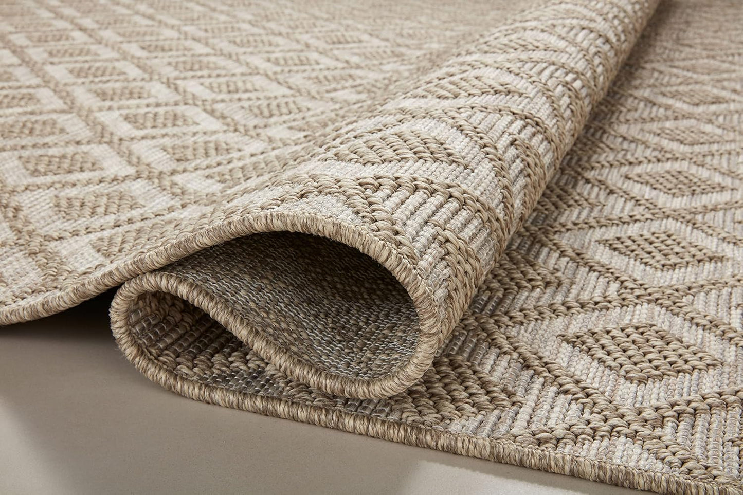 Loloi Dawn Collection Indoor/Outdoor DAW-07 Light Brown 11'-4" x 15' Area Rug
