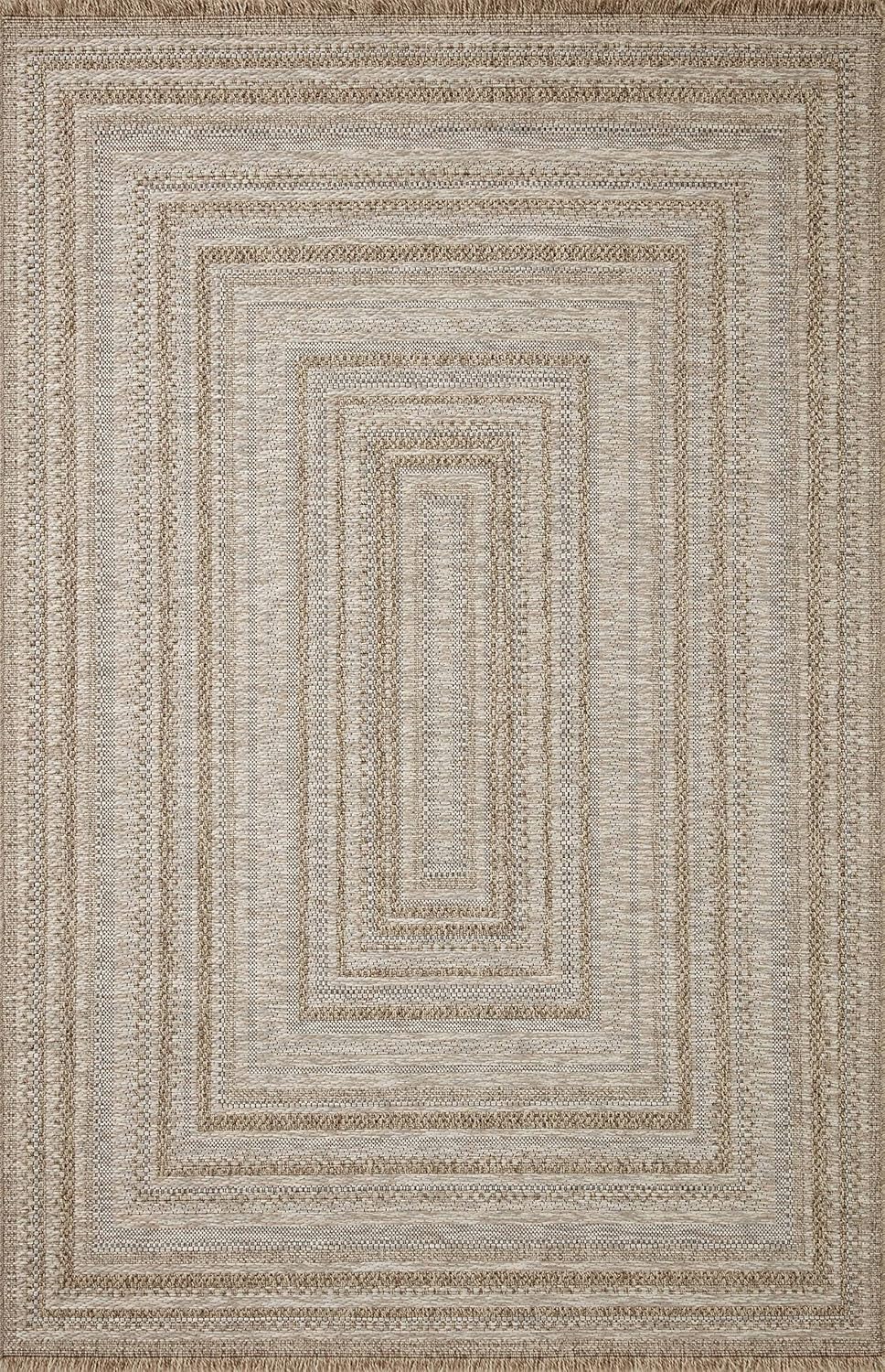 Loloi Dawn Collection Indoor/Outdoor DAW-01 Natural 5'-1" x 7'-7" Area Rug