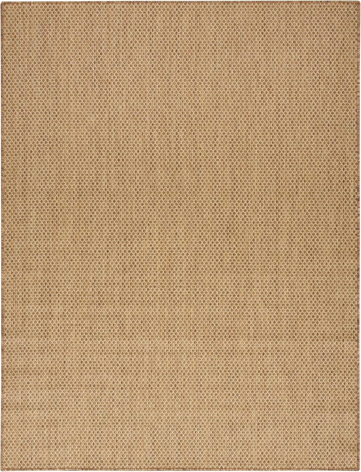 Nourison Home Courtyard Jute 8' x 10' Area Rug - Easy Clean, Non Shedding, Bed Room, Living Room, Dining Room, Kitchen (8' x 10')